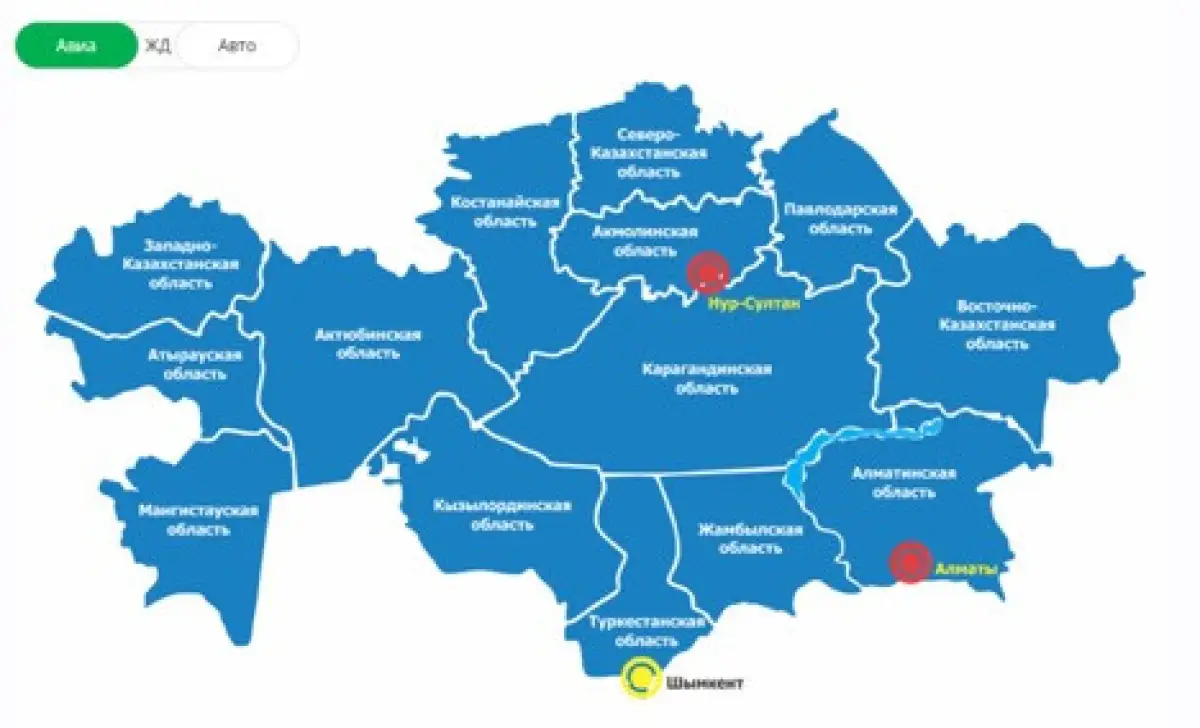 «Казахтелеком» совместно с МИИР РК создал интерактивную карту по транспорту