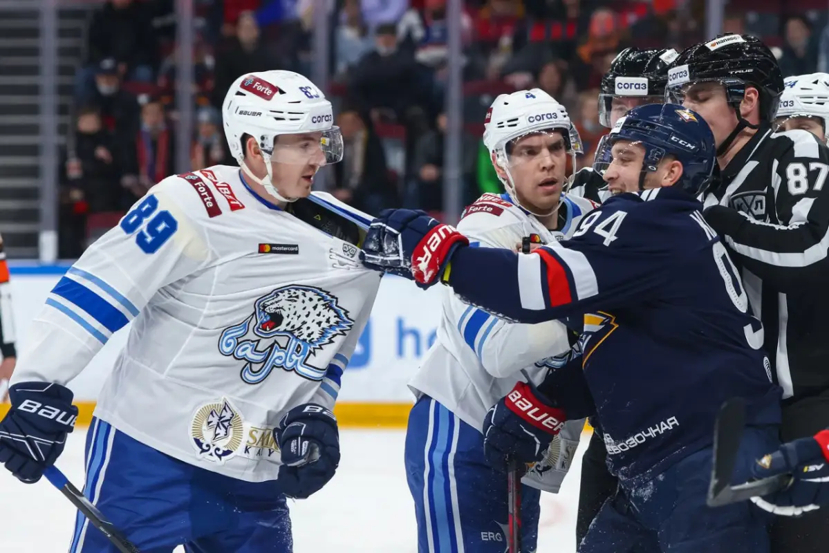 Прямой эфир решающего матча серии плей-офф "Металлург" - "Барыс"