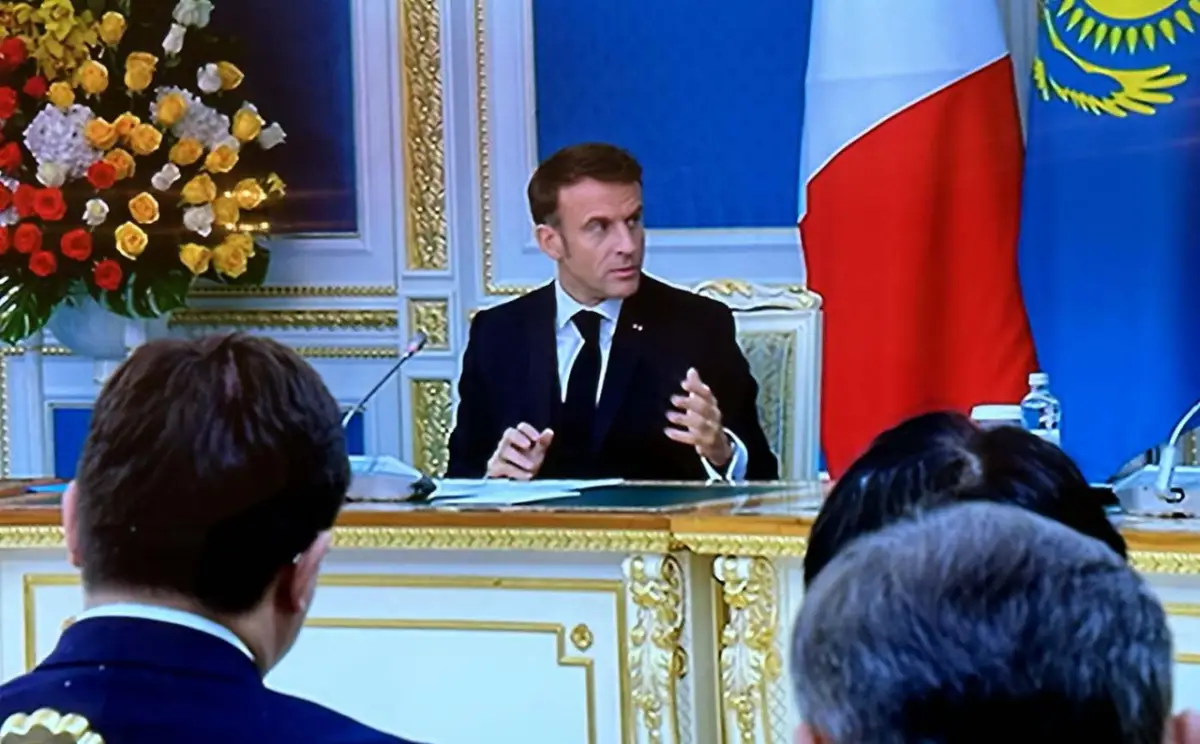 Делегацию Макрона угостили кониной в Казахстане – Жумангарин