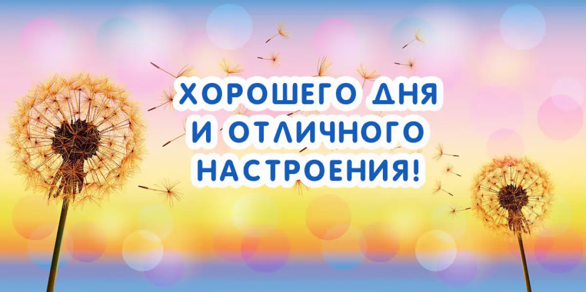 Хорошего дня и отличного настроения!