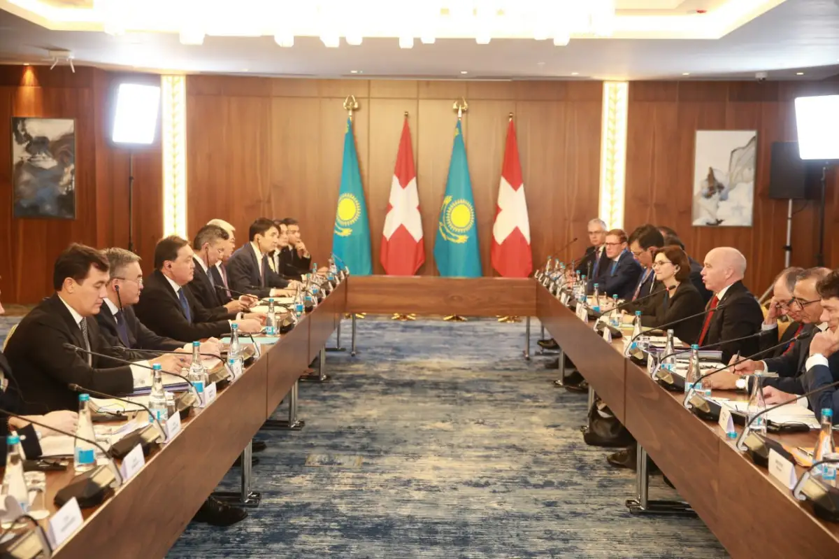 Премьер-Министр РК провел переговоры с Федеральным Президентом Швейцарии 