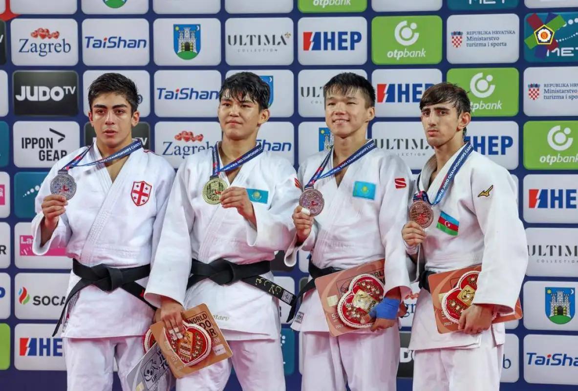 Три медали завоевали дзюдоисты Казахстана на ЧМ в Хорватии