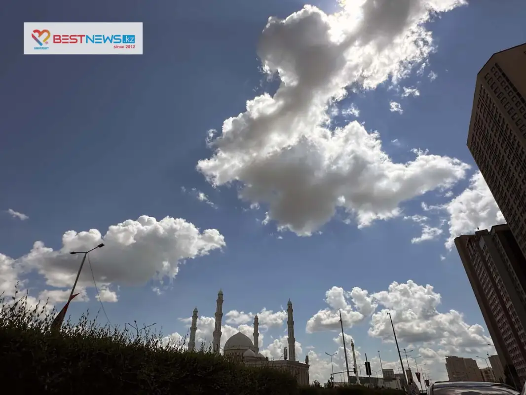 Возможен шквал и град: погода по Казахстану на 26 июля