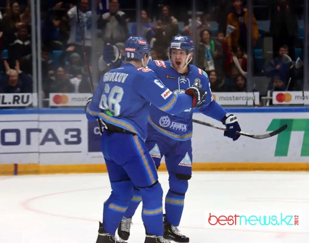 Сагадеев оформил "дубль" в первом периоде матча БарысvsМеталлург