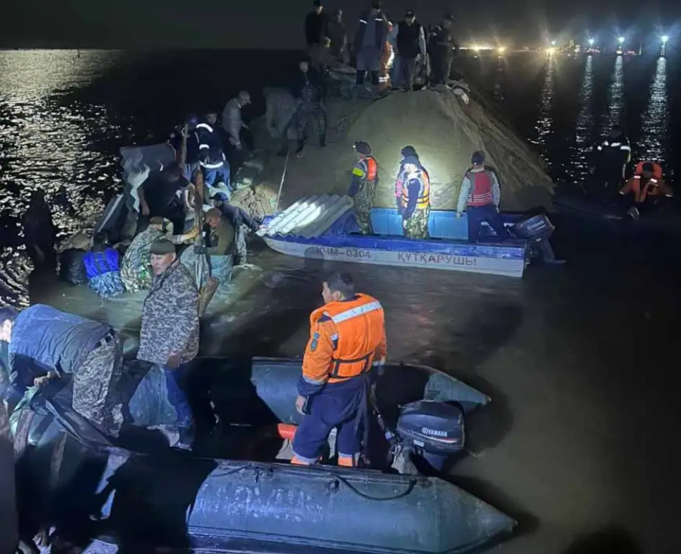 Близ села Жалгансай поднялась вода в реке