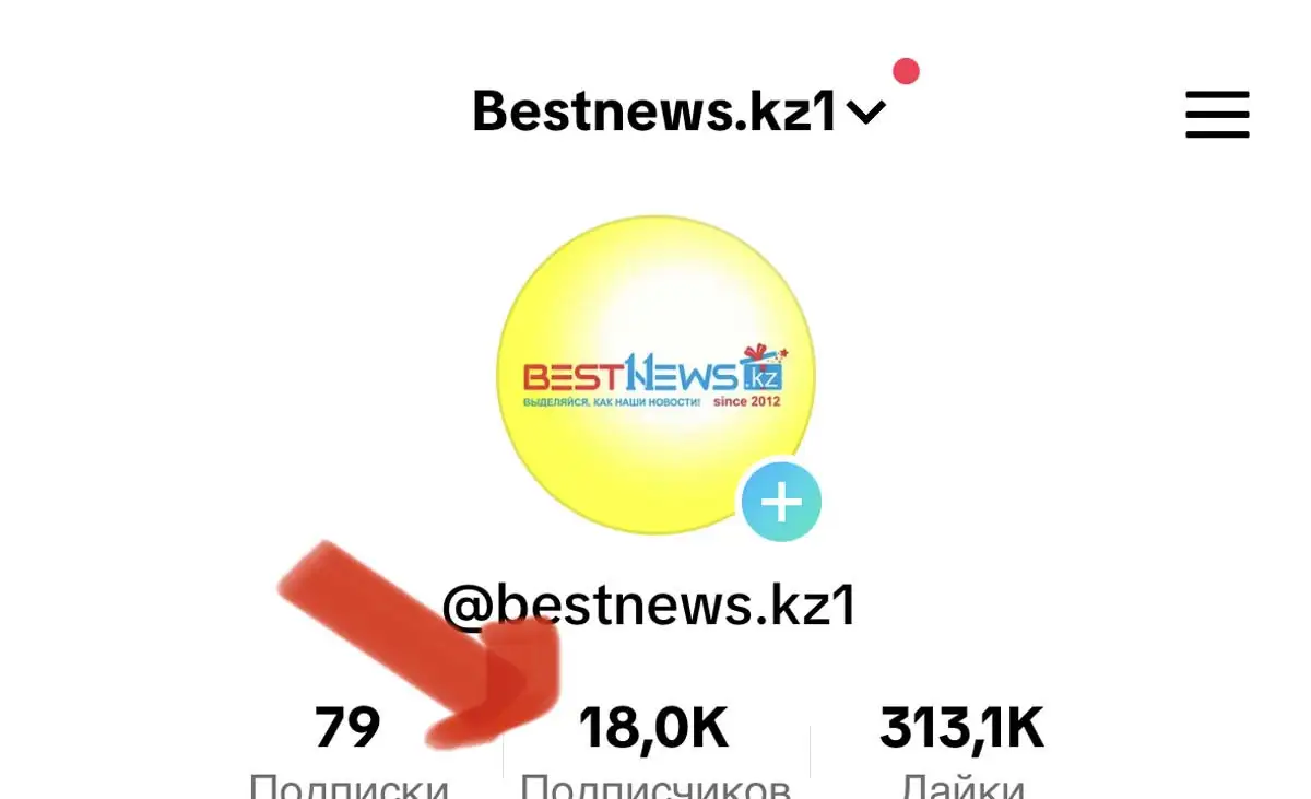 Канал Bestnews.kz в TikTok набрал свыше 18 тысяч подписчиков