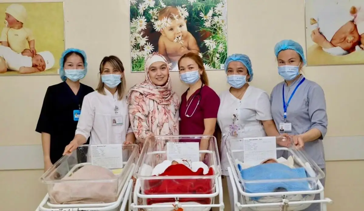 Жительница Астаны после родов стала многодетной матерью