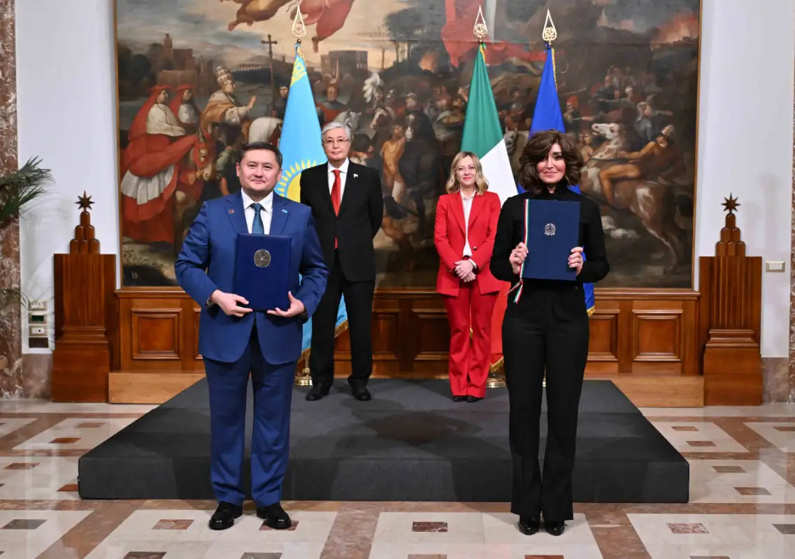 Какие документы были подписаны по итогам итальянско-казахстанских переговоров