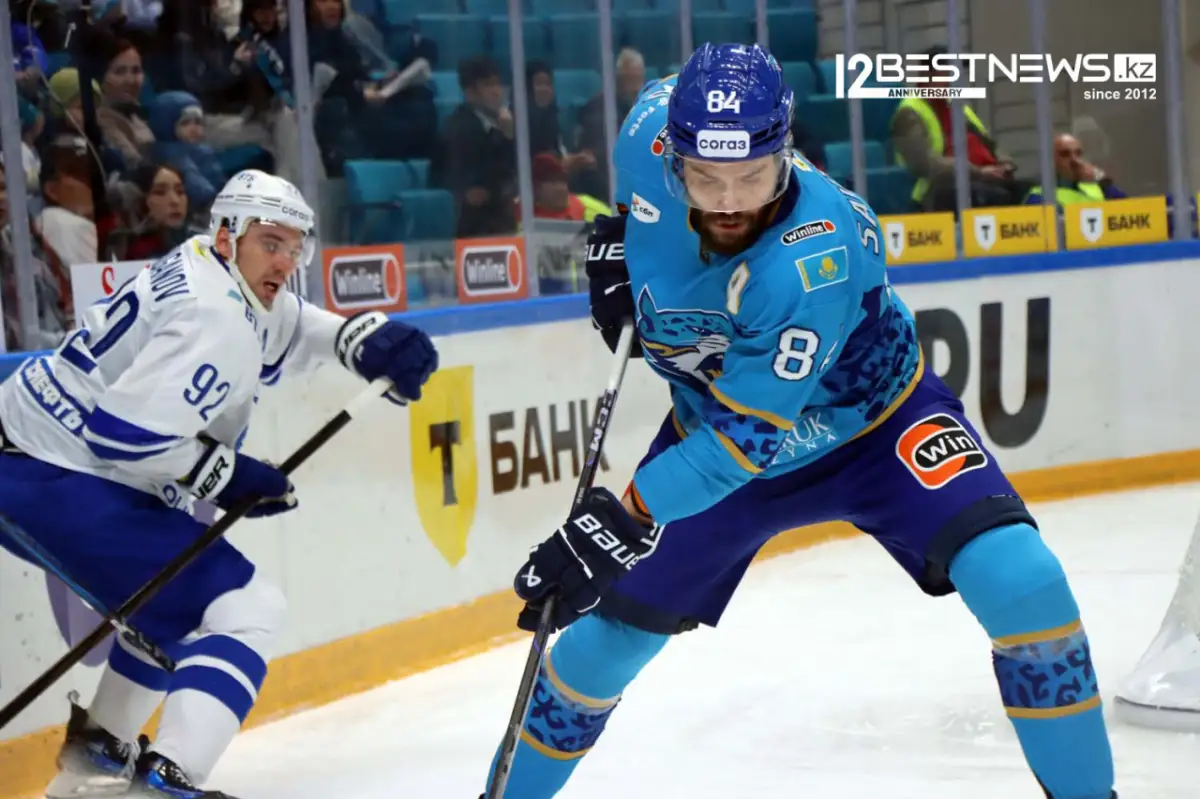 Барыс уступает Динамо после гола Гусева