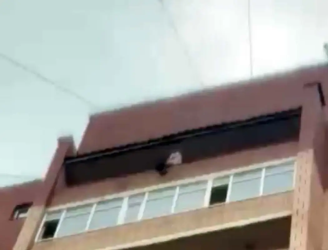 Астанчанка с малышом хотела спрыгнуть с 12-го этажа, полицейский спас от беды- видео