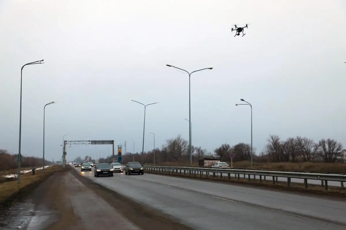 В Астане дроны прилетают к нарушителям ПДД