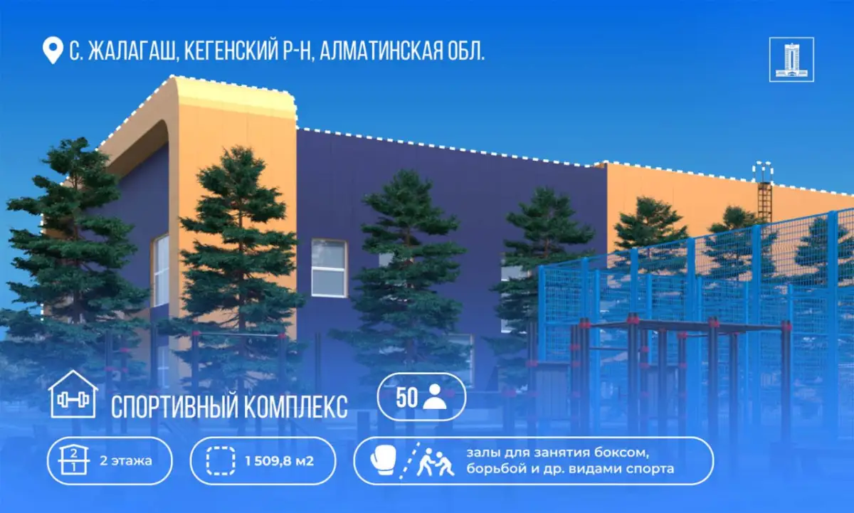 В Алматинской области построят спорткомплекс за счет возврата капиталов