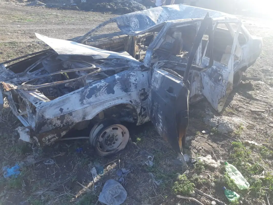 В СКО парень угнал «ВАЗ 21099» и сжёг автомобиль - фото