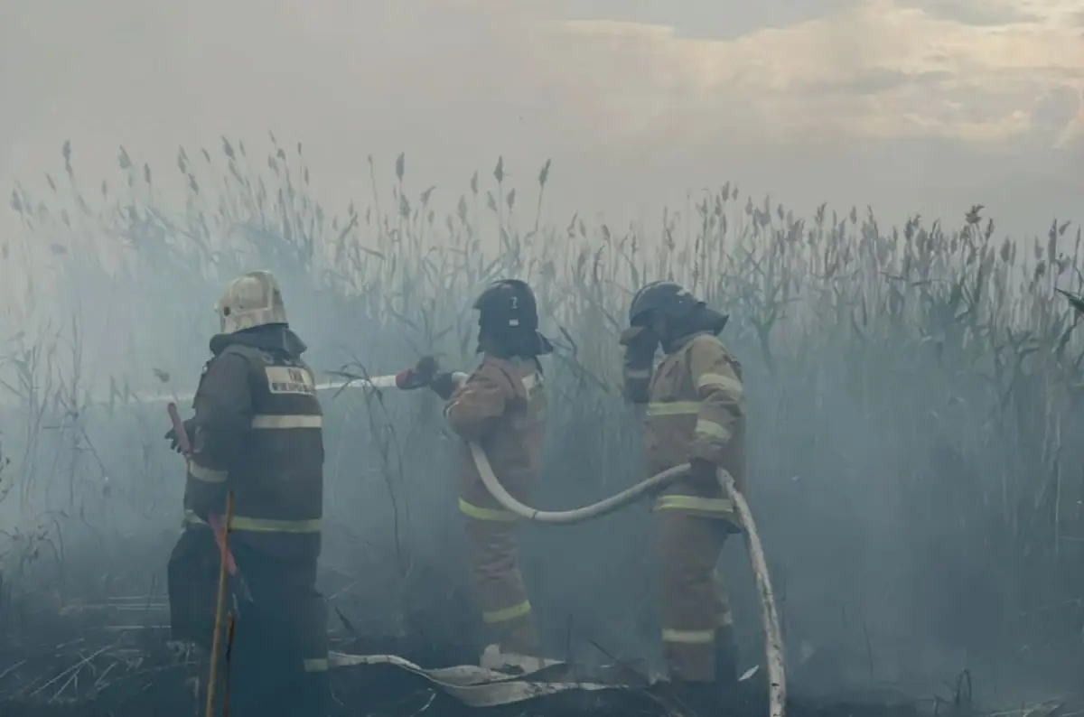 В Астане потушили самый долгий пожар