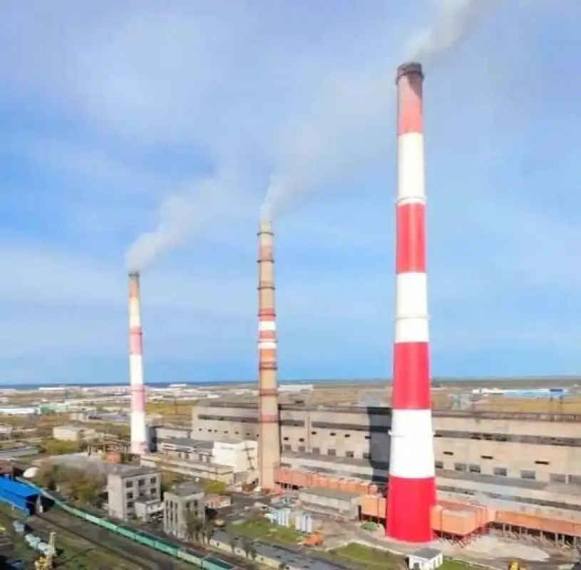 На ТЭЦ-2 в Петропавловске запустили новую трубу