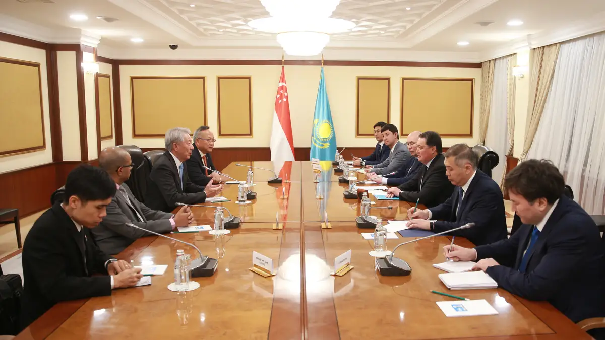 Аскар Мамин встретился со Старшим Министром Сингапура Тео Чи Хином