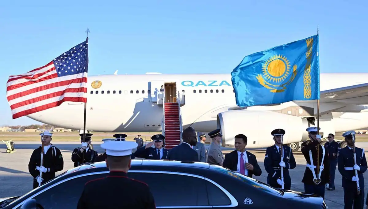 Президент Казахстана прибыл с визитом в Вашингтон