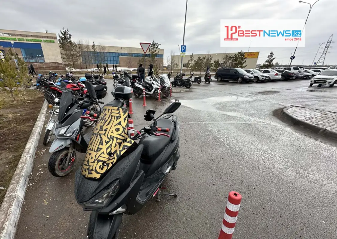 В Астане поместили на штрафстоянку 5 мопедов