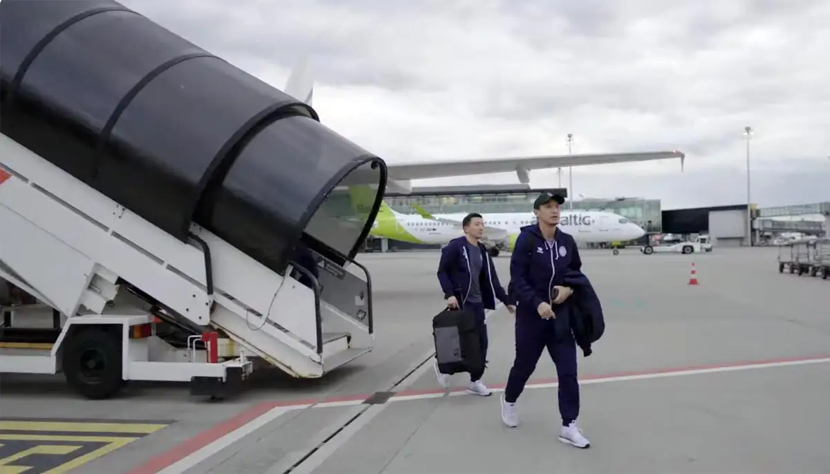 Футболисты сборной Казахстана прибыли в Лихтенштейн