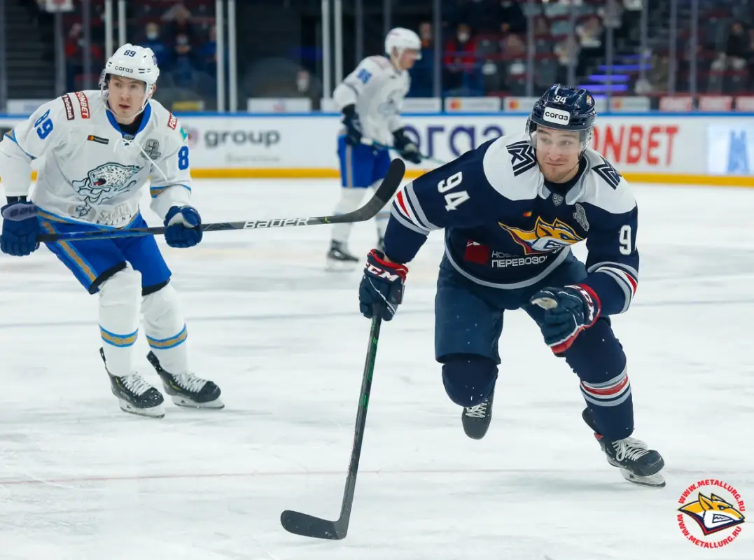 Металлург сравнял счет в матче с Барысом