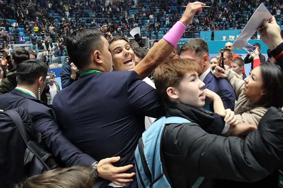 Как Джокович и Надаль развлекали любителей тенниса в Нур-Султане