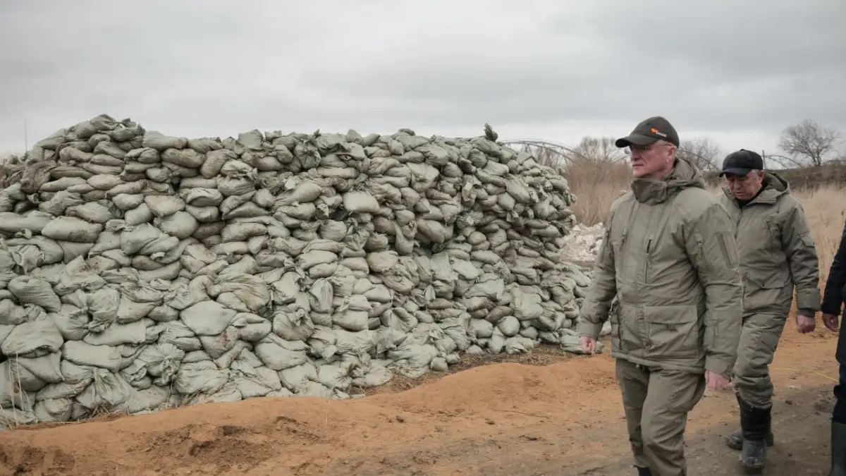 Под Петропавловском возвели дамбу высотой 1,5 метра