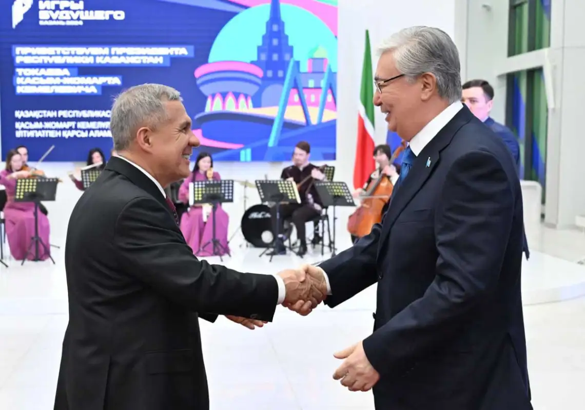 Глава Татарстана приветствовал Президента Казахстана 