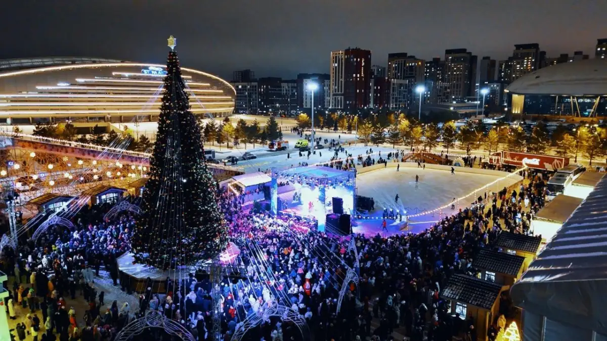 Где пройдут народные гуляния в новогоднюю ночь в Астане