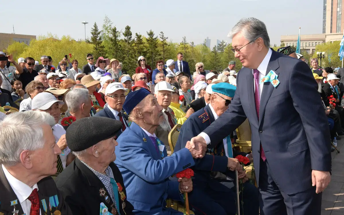 Поздравление Главы государства Касым-Жомарта Токаева с Днем Победы
