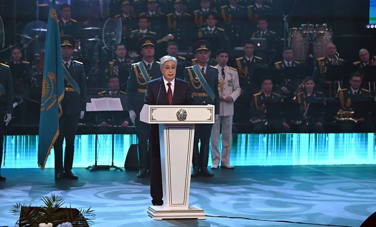 Поздравление Главы государства Касым-Жомарта Токаева с Днем защитника Отечества