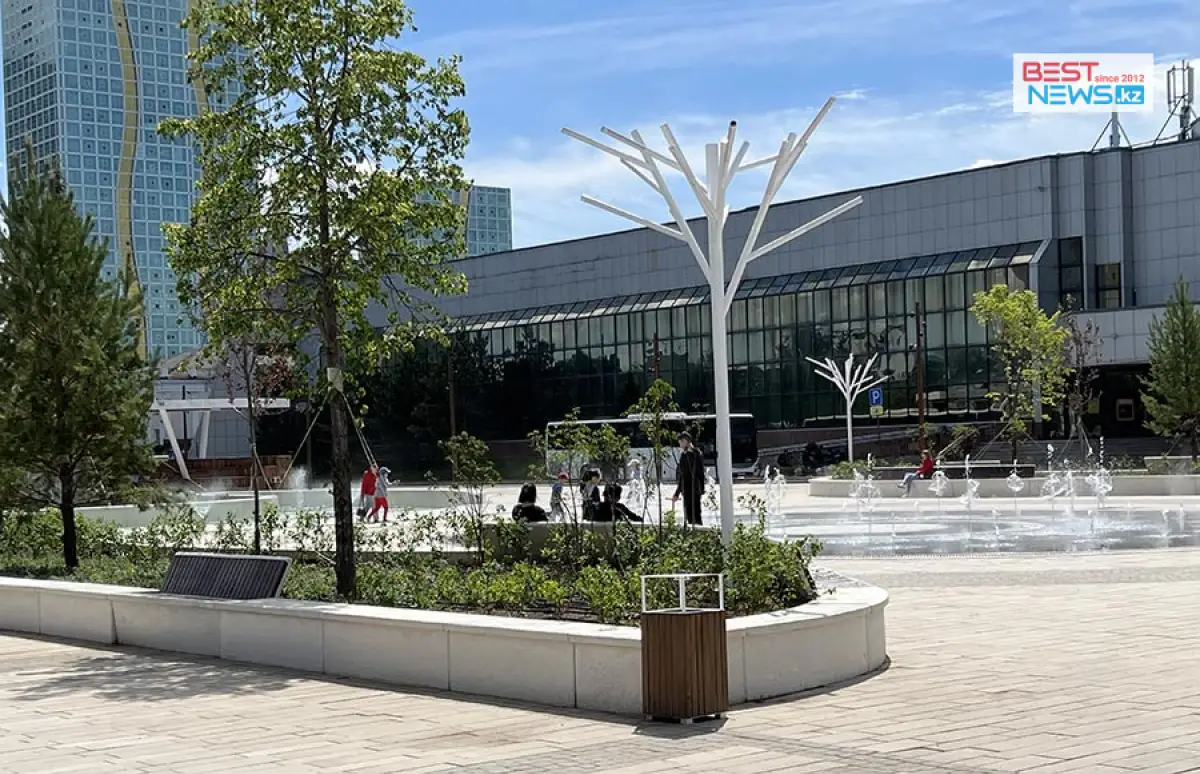 Новые фонтаны открыли на старой площади Нур-Султана - видео
