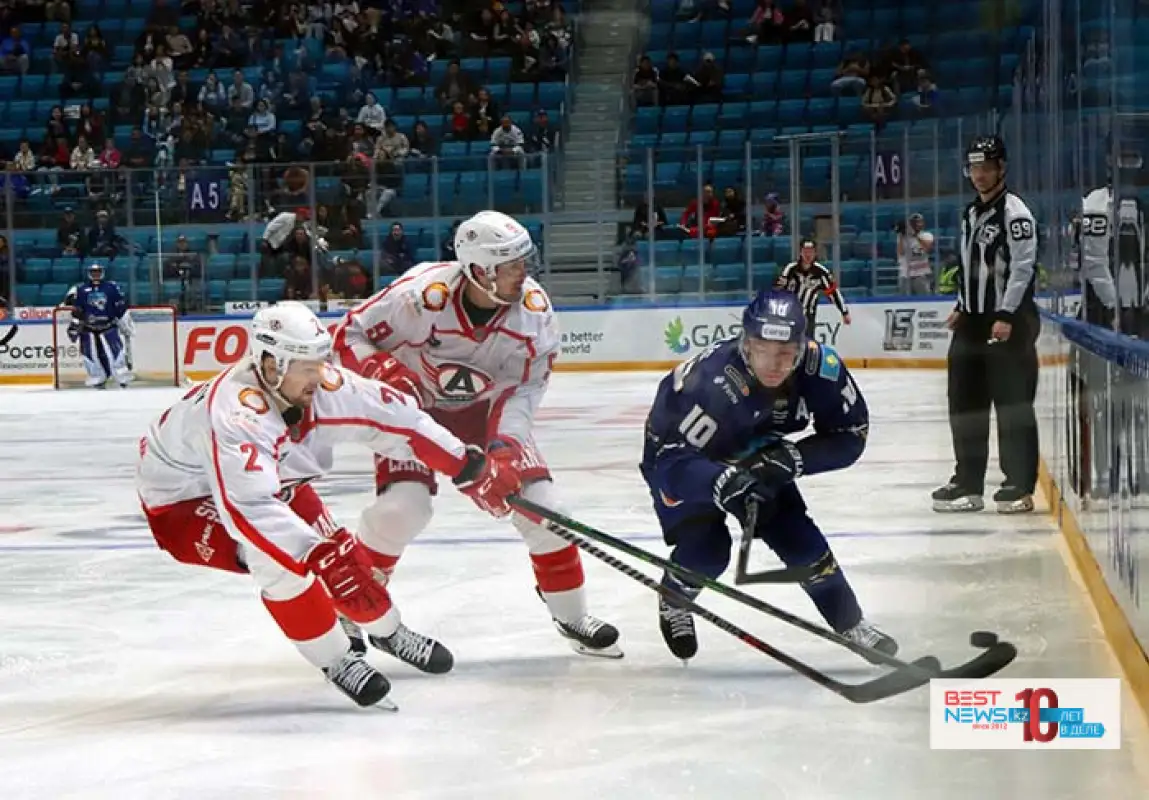 Барыс и Автомобилист обменялись голами в первом периоде