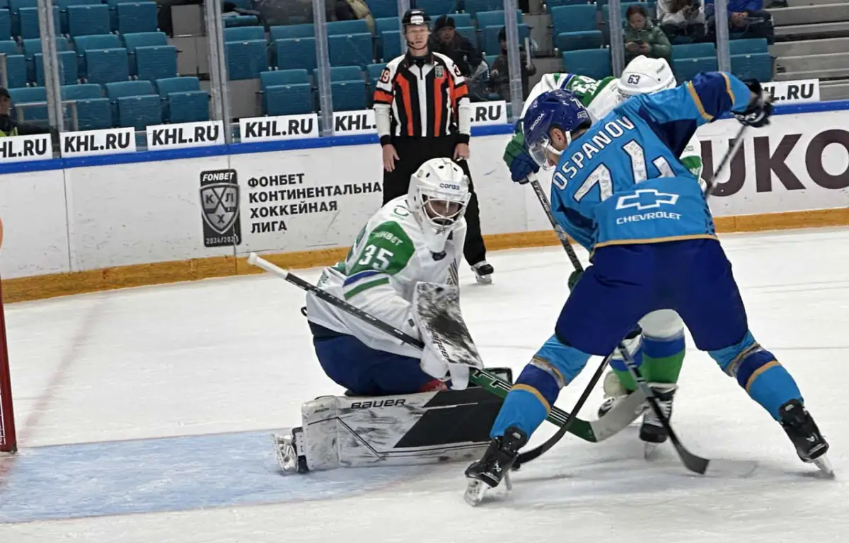 Барыс и Салават Юлаев обменялись голами в первом периоде