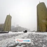 Астану засыпало снегом, осадки продолжатся