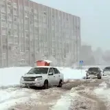В Риддере вторые сутки снегопад - соцсети