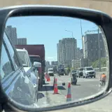 В Астане снова ремонтируют покрытие на мосту "Архар"
