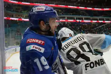 "Зубры" держали "за горло", но "Барыс" всё же выиграл - фото