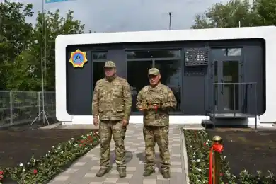 Министр по ЧС Чингис Аринов открыл первую в Казахстане модульную спасательную станцию