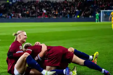 Холланд с партнерами «вынесли» сборную Казахстана в матче Лиги наций УЕФА