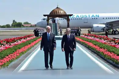 Президент Казахстана прибыл в Узбекистан