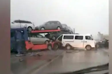 В Сарыагаше 3 авто попали в ДТП, один водитель погиб на месте, второй в реанимации