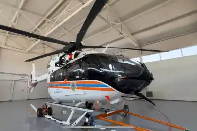 На Балхаше МЧС внедрило новый вертолет AIR-112