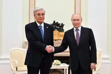 Президент Казахстана прибыл в Москву и провел встречу с Владимиром Путиным