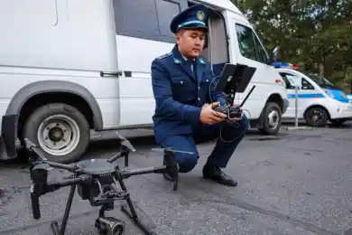 В Астане дроны вычисляют нарушителей ПДД
