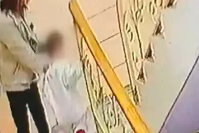 Астанчанка отобрала смартфон у малыша и была арестована - видео