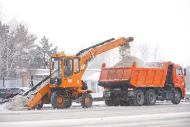 В Нур-Султане снимают на камеры вывоз снега