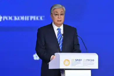 Президент Казахстана выступил на Петербургском международном экономическом форуме
