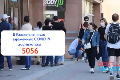За сутки в РК число зараженных COVID19 превысило 5000 пациентов
