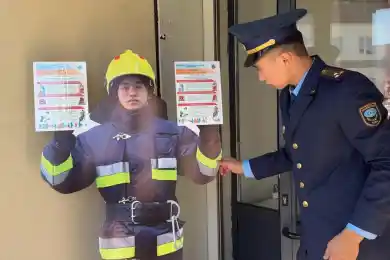 В области Жетису появились картонные манекены спасателей