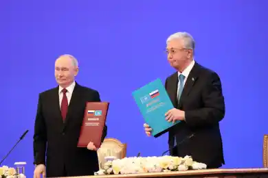 Президенты Казахстана и России подписали Совместное заявление о семи основах дружбы и добрососедства народов двух стран